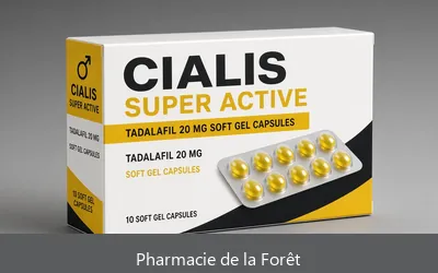 Cialis Super Active Tadalafil 20 mg capsule molle à la Pharmacie de la Forêt Tévelave