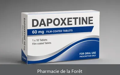Dapoxétine Générique 30 mg 60 mg comprimés Pharmacie de la Forêt Tévelave