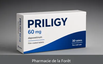 Priligy 60 mg Dapoxétine comprimés pelliculés - Pharmacie de la Forêt Tévelave